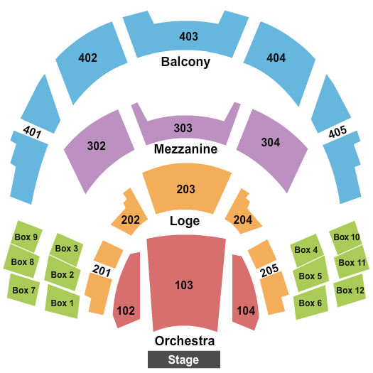 The Show - Agua Caliente Casino Seating Chart: End Stage