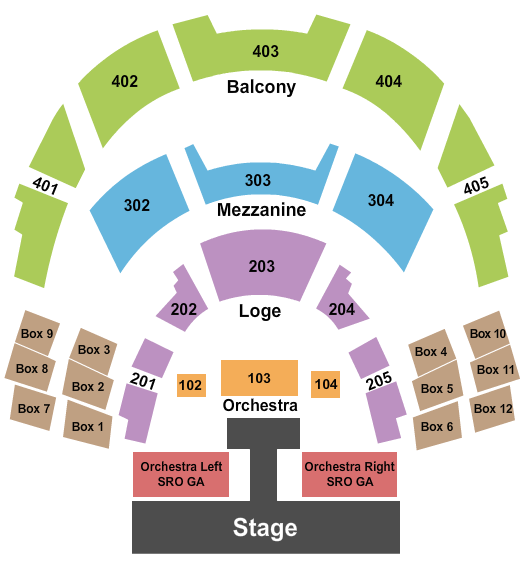 The Show - Agua Caliente Casino Seating Chart: Endstage Pit & Catwalk