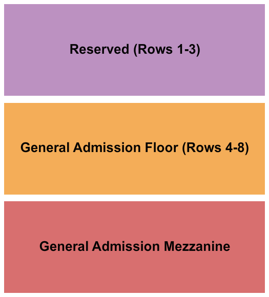 The Showbox Seating Chart: Endstage Rsv/GA Floor/GA Mezz