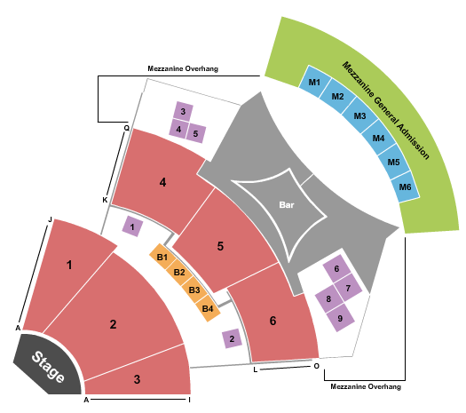 The Showroom At Talking Stick Resort Seating Chart: Endstage Boxes