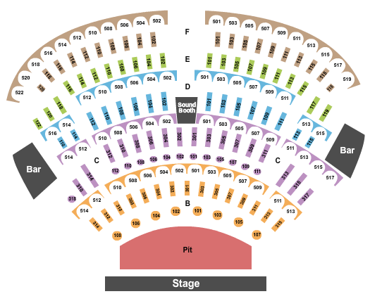 The Showroom at Bally's Lake Tahoe Casino Resort Seating Chart: Queen Nation