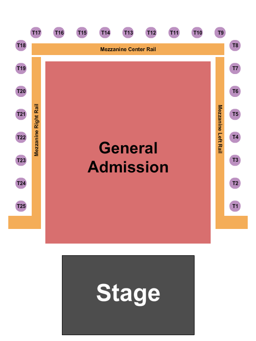 The Signal - TN Seating Chart: GA/Mezz/Tables