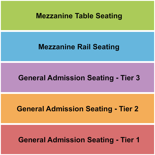 The Signal - TN Seating Chart: GA Tiered
