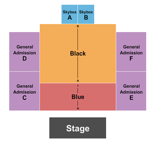 The Skookum Creek Event Center Seating Chart: Endstage