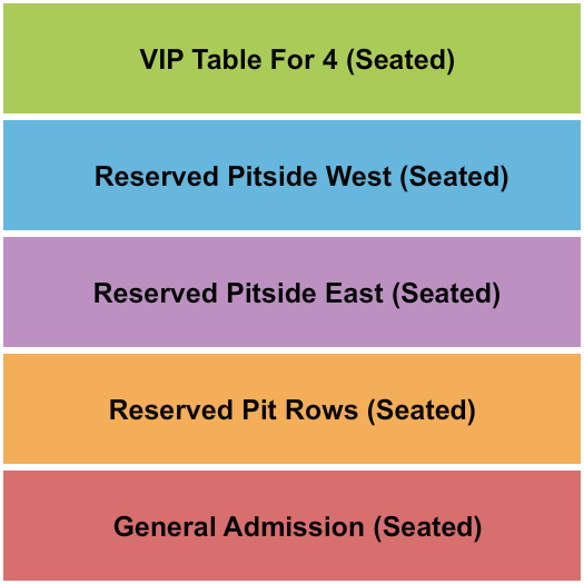 The Slowdown Seating Chart: GA/Reserved 2