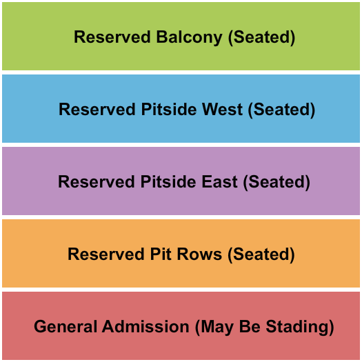 The Slowdown Seating Chart: GA/Reserved
