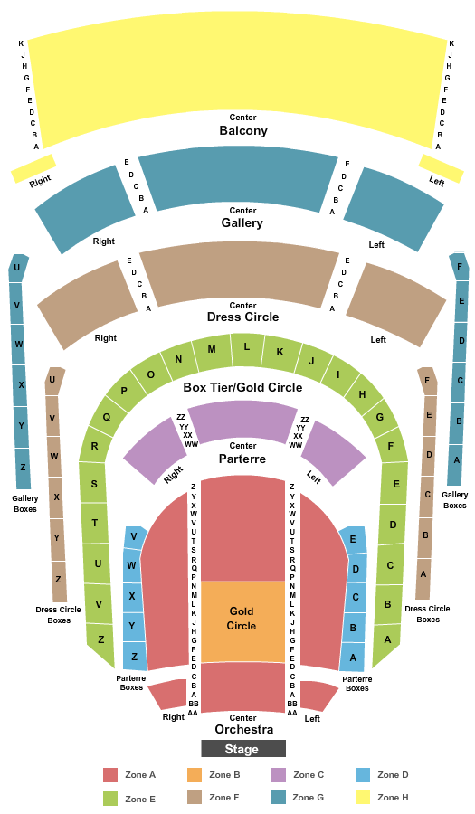 Stevens Center Seating Chart