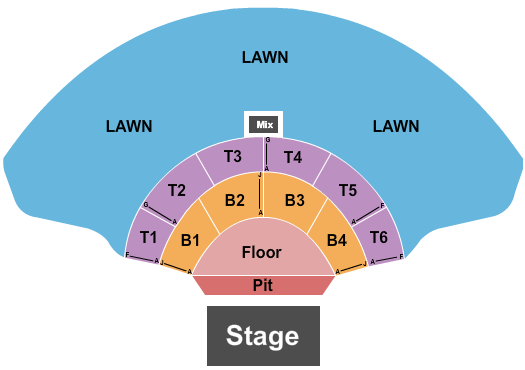 The Sound Amphitheater Seating Chart: Endstage Pit w/Rsvd Floor