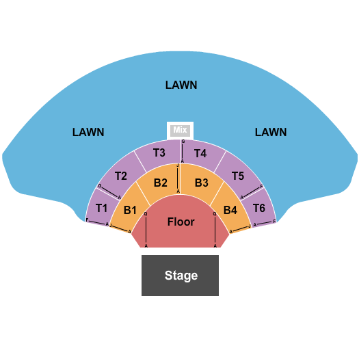 The Sound Amphitheater Seating Chart: Endstage