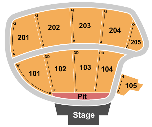 The BayCare Sound Seating Chart: Endstage GA Pit
