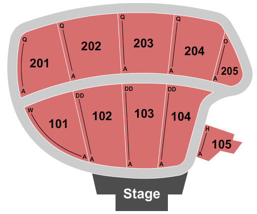 The BayCare Sound Seating Chart: End Stage