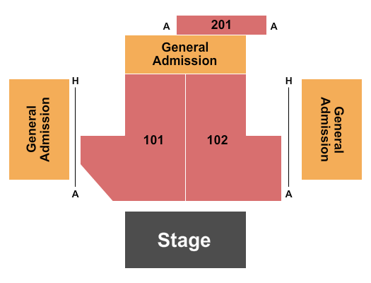 The Southern Cafe & Music Hall Seating Chart: Reserved & GA