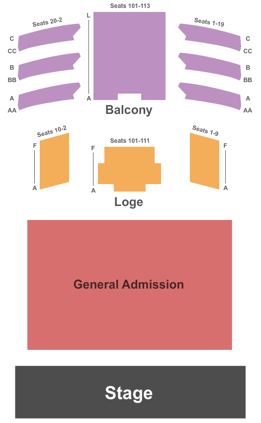 The Space at Westbury Seating Chart