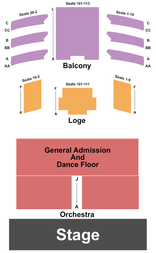 The Space at Westbury Seating Chart: Freddy Jones Band