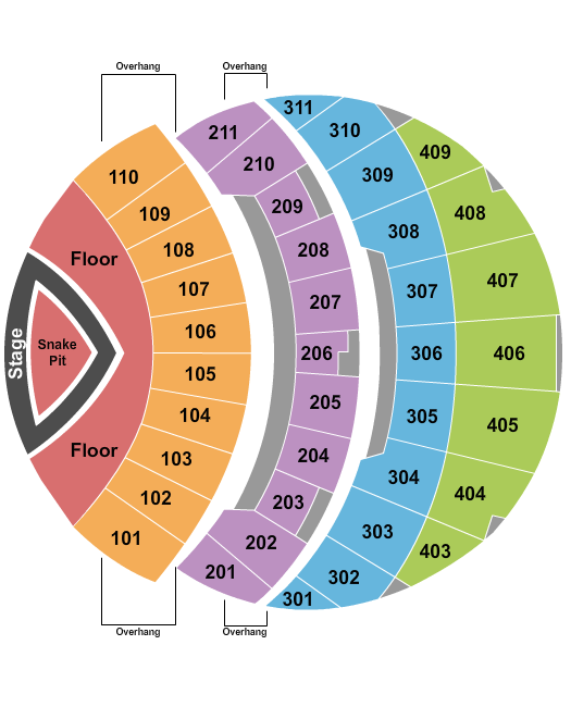 Sphere Seating Chart: Metallica