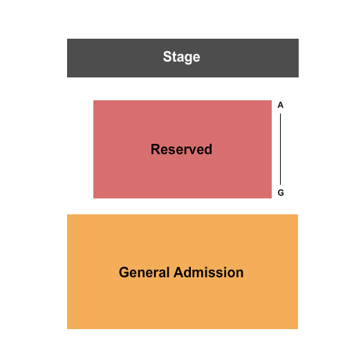 The State Room Seating Chart: Reserved & GA