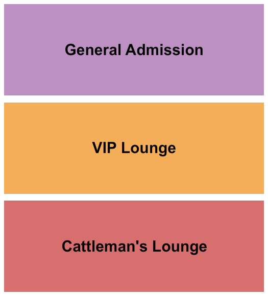 The Stockyard - FL Seating Chart: GA/VIP/Cattleman