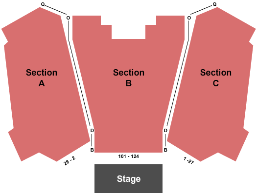 The Strings Pavilion Seating Chart: End Stage