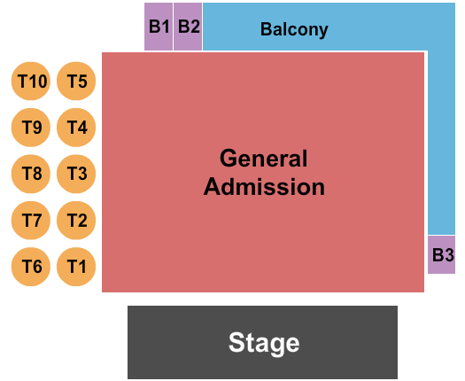 The Summit Music Hall Seating Chart: GA Floor RSV Balc