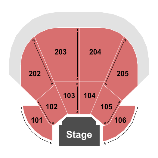 The Tabernacle - Oak Bluffs Seating Chart: Endstage 2