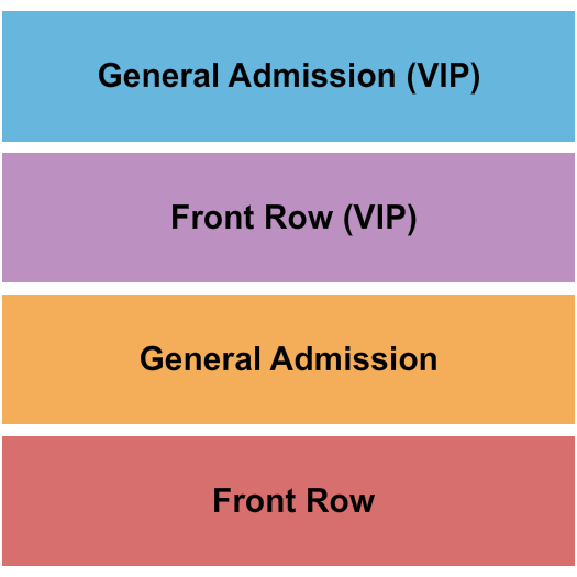 The Tank Brewing Co. Seating Chart: Front Row/GA/VIP