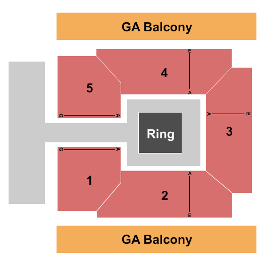 The Theater at Spartanburg Memorial Auditorium Seating Chart: WWE