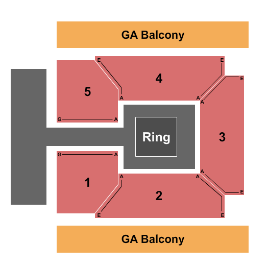 The Theater at Spartanburg Memorial Auditorium Seating Chart: Boxing