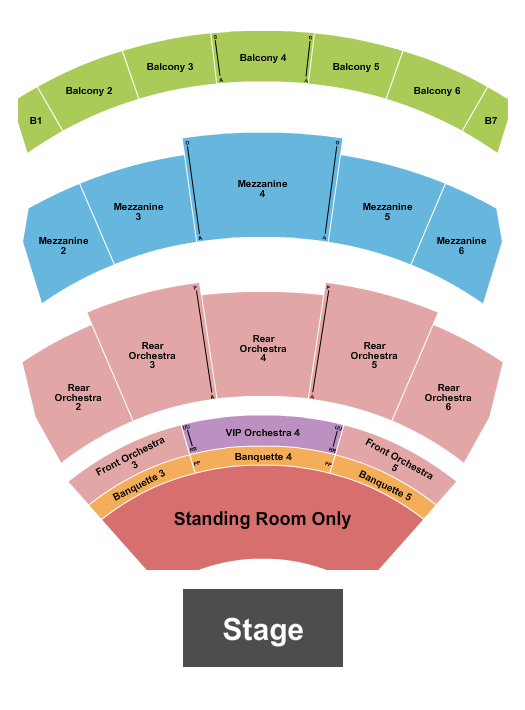 The Theatre at Resorts World Las Vegas Seating Chart: Endstage SRO