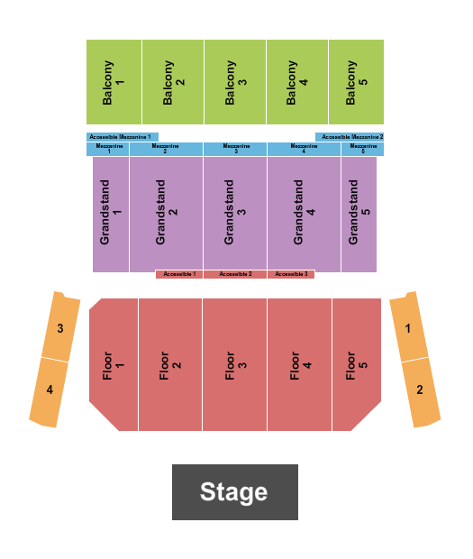 The Theatre at Great Canadian Casino Resort Seating Chart: Endstage 2