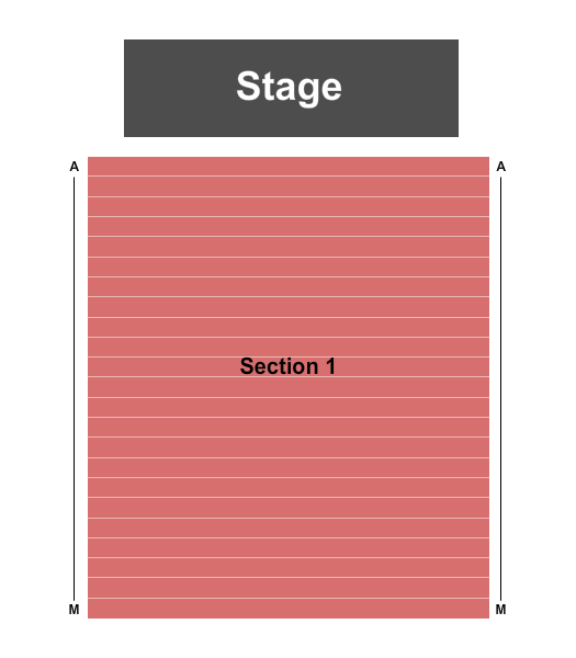 The Tift Theatre Seating Chart: End Stage