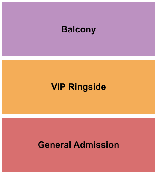 The Track on 2 Seating Chart: GA/VIP Ringside/Balcony