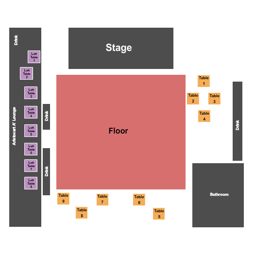 The Truman - Kansas City Seating Chart: GA & Tables