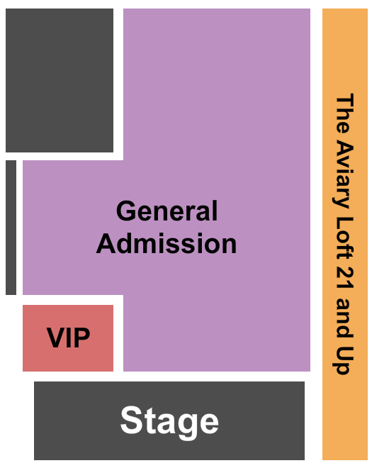 The Truman - Kansas City Seating Chart: GA/Aviary Loft/VIP