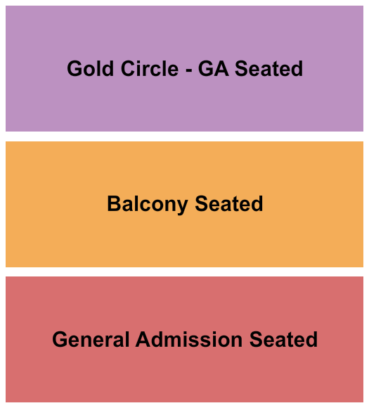 The Truman - Kansas City Seating Chart: GA Seated/GC Seated/Balcony Seated