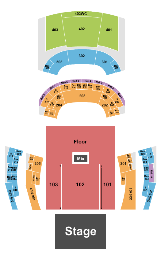 The Truth Seating Chart: Endstage GA Floor 2