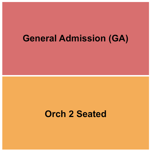 The UC Theatre Seating Chart: GA/Orch