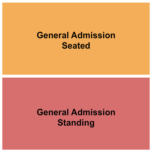 The UC Theatre Seating Chart: GA Seated/Standing