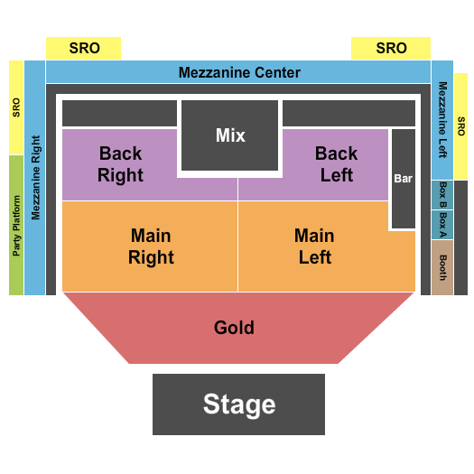 The Van Buren Seating Chart: Endstage GC
