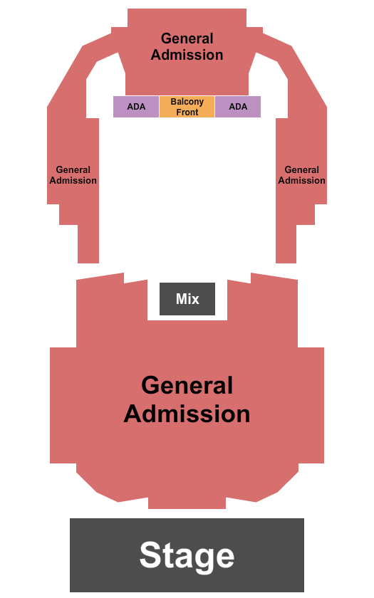 Channel 24 Seating Chart: Endstage GA/Front Balc