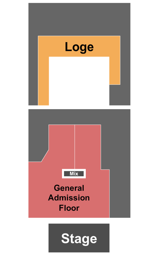 The Vanguard - FL Seating Chart: Floor GA/Loge GA