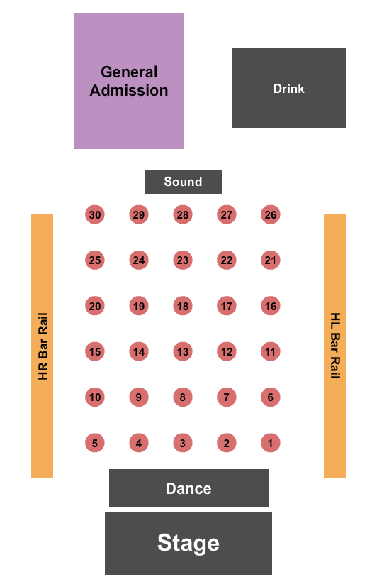 The Venue - Aurora Seating Chart: Endstage