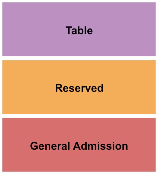 The Venue at Belle Oaks Seating Chart: GA/Rsvd/Table