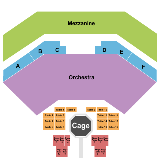 The Venue at Horseshoe Casino Seating Chart: MMA 2