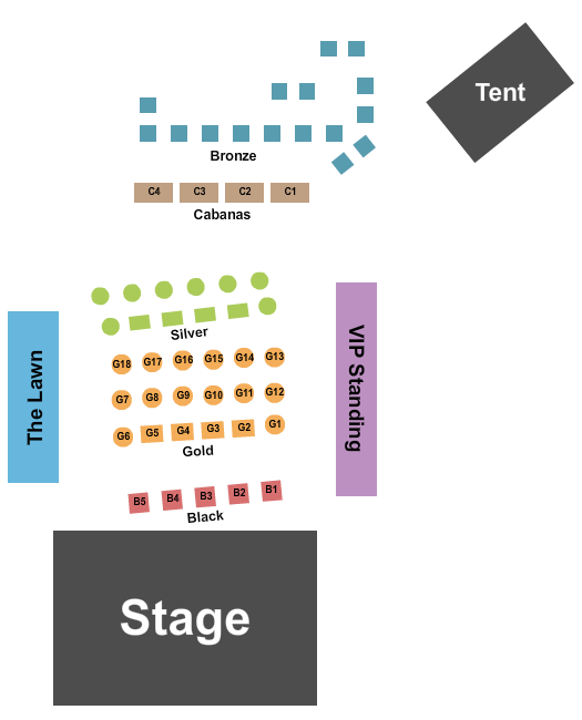 The Venue at Live Oak Seating Chart: Endstage