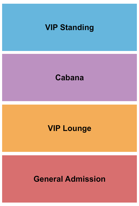 The Venue at Live Oak Seating Chart: GA/VIP Standing/Cabana