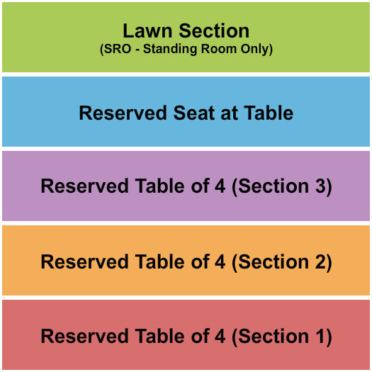 The Venue at Live Oak Seating Chart: Reserved/Lawn