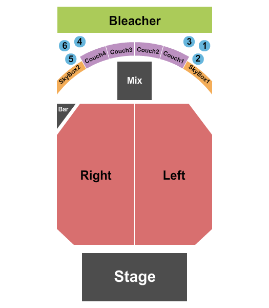 The Vermont Hollywood Seating Chart: Endstage RSV