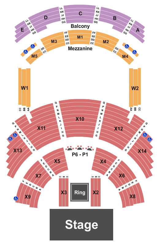 The Vine at Del Lago Resort Seating Chart: Boxing