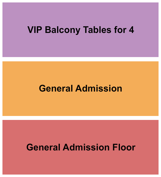 The Vixen Seating Chart: GA Floor/GA/VIP Balc Tables