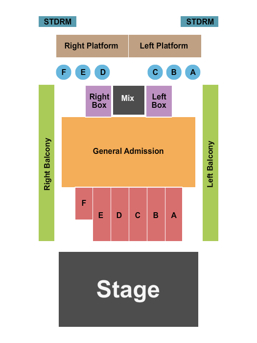 The Vogel at the Count Basie Center for the Arts Seating Chart: Endstage GA/Rsvd Floor